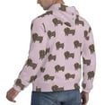 thumbnail image 6 of Lsque Dachshund Dog Puppy Pattern Casual Men's Hoodie,Hooded Sweatshirt with Kangaroo Pocket,Pullover Hoodie-3X-Large, 6 of 7