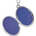 thumbnail image 5 of 14K White Gold Swirl Design 21mm Oval Locket (28 X 17) Made In China xl839, 5 of 5