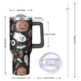thumbnail image 3 of Family Halloween Tumbler 40oz w/Handle - Cute Pumpkin Design, BPA Free Stainless Steel, Insulated Cup for Adults, 3 of 4