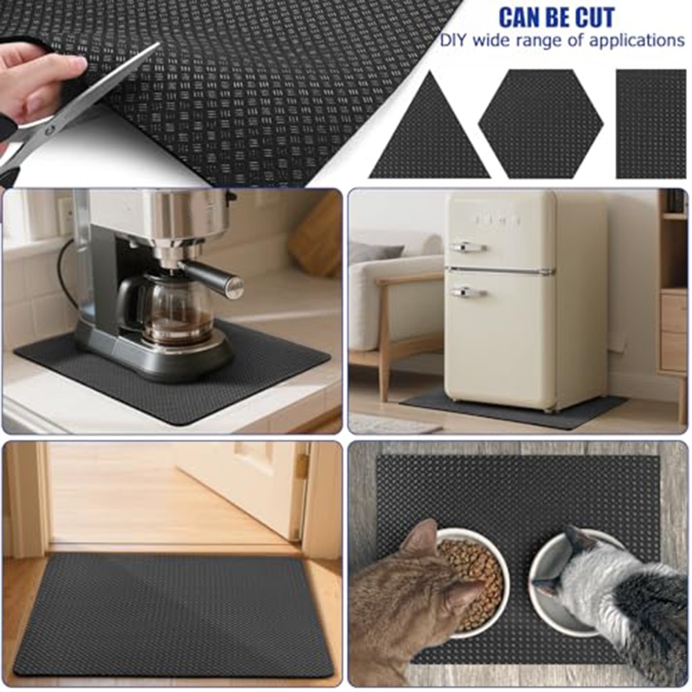 Dustproof Washing Machine Cover Mat: Non-Slip, Water-Absorbent & Easy To Clean!