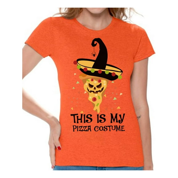 Awkward Styles Halloween T-Shirt Pizza Shirts for Women