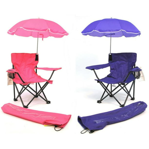Kids Umbrella Camp Chair Combo, Baby Outdoor Chair With Umbrella