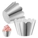 thumbnail image 1 of Uxcell 50-Pack Forros de Cupcake Decoración en Olas Tazas de Hornear Estándar para Bodas y Fiestas de Cumpleaños [Plateado Reflectante], 1 of 6