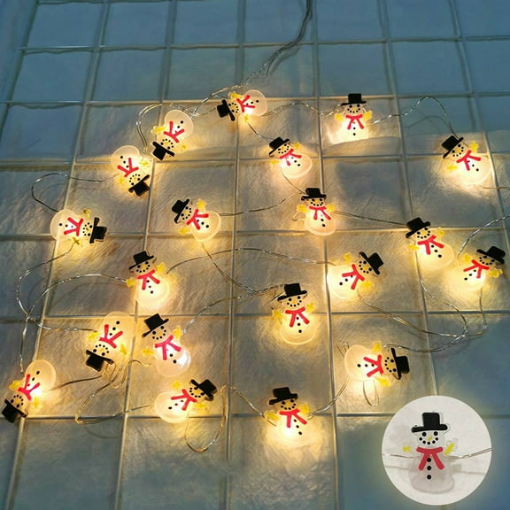 Christmas in 2026Runtow Santa Claus Snowman LED Light String Christmas Decoration For Home Xmas Tree Ornament 2025 Navidad Gift 2026 New Year