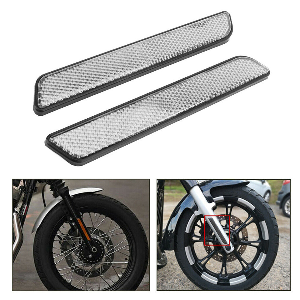 BESVEH 2 Lot Motorcycle Front Fork Leg Reflector Motorcycle Side