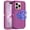 Purple Pink, variant on I-HONVA For iPhone 15 Pro Case,3-Layer Military Grade Drop Protection Anti-Slip Bumper Rugged Shockproof Dustproof Protection 6.1 inch Phone Case,Deep Blue