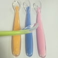 thumbnail image 3 of 4 cucharas de silicona para alimentación infantil (rosa, verde, azul y naranja, 1 de cada una), 3 of 5