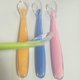 thumbnail image 3 of 4 cucharas de silicona para alimentación infantil (rosa, verde, azul y naranja, 1 de cada una), 3 of 5