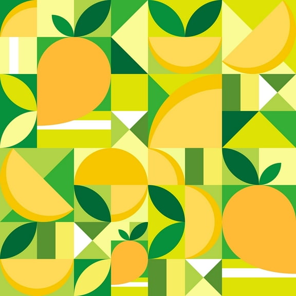 CHIHUT Abstract Peel and Stick Wallpaper for Kitchen Geometric Fruit Self Adhesive Contat Paper for Countertop Waterproof Geometric Wall Paper Removable Vinyl Roll for Bathroom Cabinets 17.7"x100"