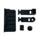 thumbnail image 1 of juego de cubierta de goma antipolvo y a prueba de suciedad, tapa de enchufe para auriculares, protector de base de carga, compatible con NEW 3DS 3DSLL/XL 3DS 2DS, 1 of 5