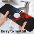 thumbnail image 6 of Kdxio Red And Blue Fire Bird Pattern Non-Slip Diatom Mud Faucet Drain Pad,Self Absorbent Mat for Kitchen Sink for Variety Kitchen & Bathroom Countertops, 6 of 7