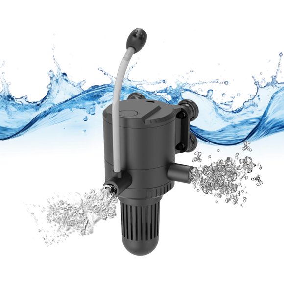 AquaMiracle Black Submersible Aquarium Powerhead Pump, 320GPH, For Tanks 60-100Gal, Wave Maker, Aeration, Fresh/Saltwater, 18W, 115V, Black