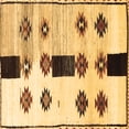 thumbnail image 1 of Ahgly Company Machine Washable Indoor Square Southwestern Brown Country Area Rugs, 6' Square, 1 of 4