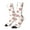 White, variant on Red Fox Crew Socks for Men & Women, Breathable Casual Athletic Ankle Socks