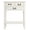 Distressed White, variant on SAFAVIEH Primrose French 3-Drawer Black Wood Rectangle Console Table (23.5 in. W x 13 in. D x 29.5 in. H)