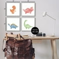 thumbnail image 3 of Stupell Fun Nursery Dinosaurs Animals Animals & Insects Painting Gray Framed Art Print Wall Art, Set of 4, 3 of 8