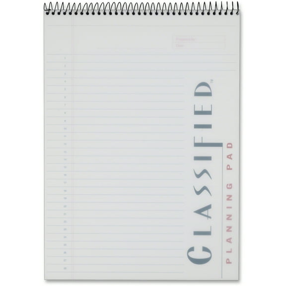 TOPS, TOP99710, Docket Gold Classified Planning Pad, 1 Each