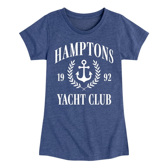 Instant Message - Hamptons Yacht Club - Youth Girls Fitted Short Sleeve T-Shirt
