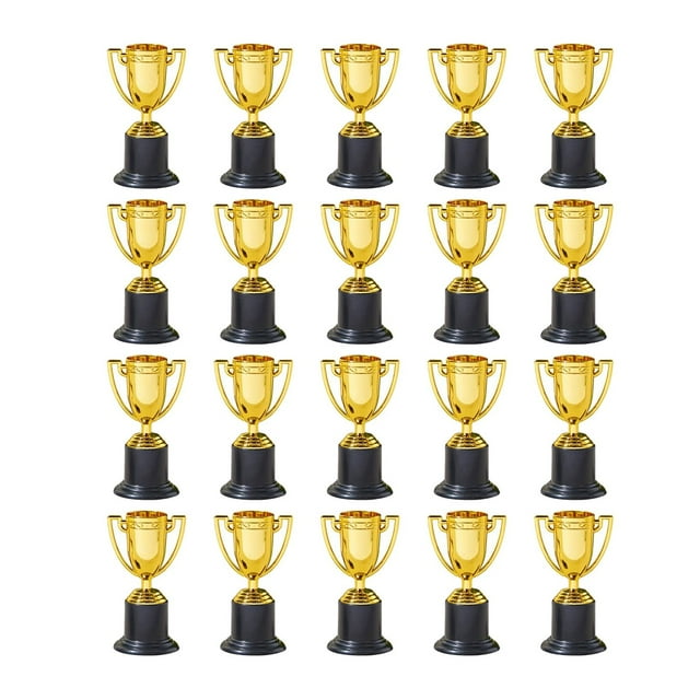 Mini Copas de PláStico Doradas para 20 Piezas, Trofeos para Fiestas, Juguetes de Aprendizaje Temprano para NiñOs, Premios, Trofeo de Vacaciones para NiñOs, Recompensa