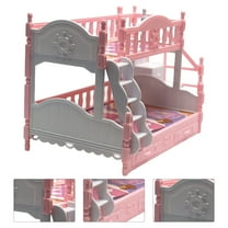 BESTSKY Trundle Doll Bunk Bed with Bedding Ladder and Free Personalization Kit (fits Dolls)