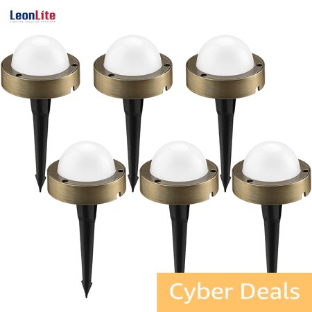 6 Pack LED Landscape Lights 12-24V AC/DC Low Voltage Landscape Lights  4.5W 360lm Ground Lights  IP65 Waterproof 2700K Soft White Garden Light