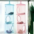 thumbnail image 5 of Home Textile Storage Series Cylindrical Mesh Hanging Cage for Organizing Versatile Layered Hanging Bags for Kitchen Bath and Closet, 5 of 5