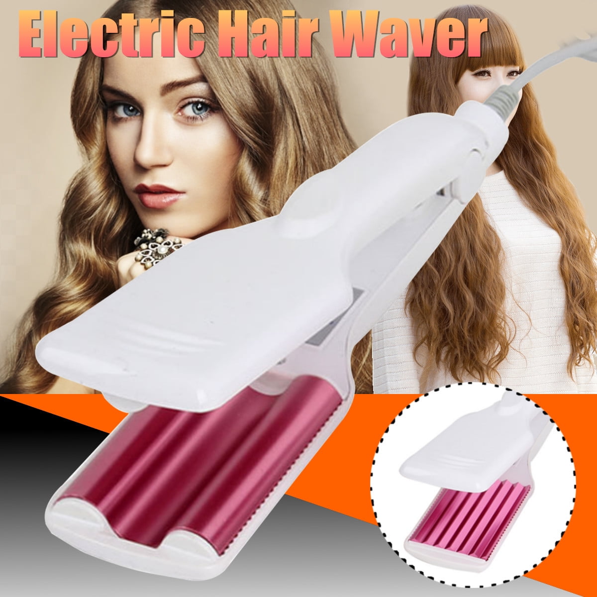 Triple Barrel Curling Iron Perm Splint Ceramic Hair Curler 3