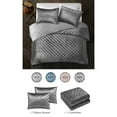 thumbnail image 2 of Grace Living Xavion Crushed Velvet Comforter Set - Soft and Shiny, 2 of 5