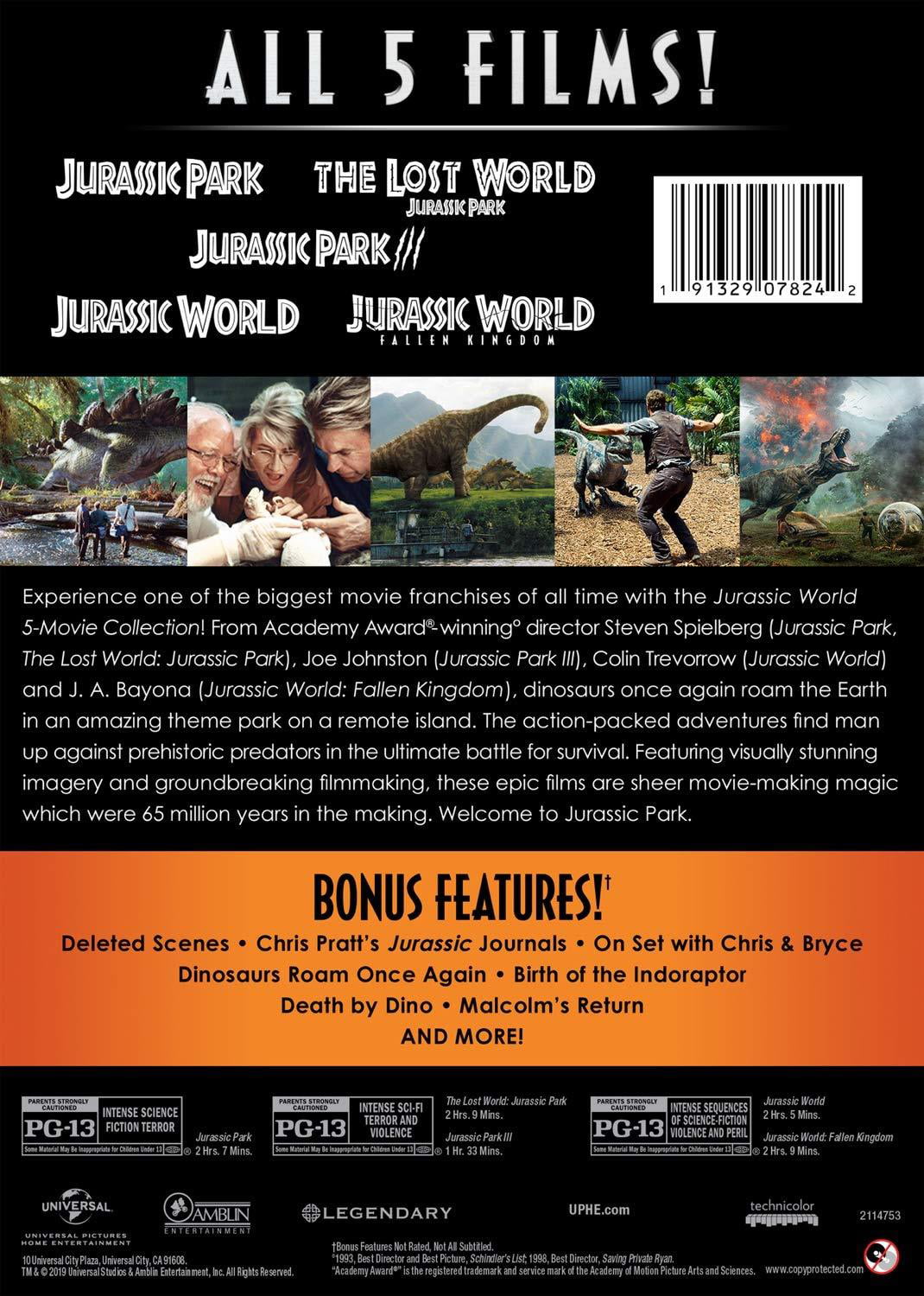 Jurassic World: 5-Movie Collection (DVD) - Walmart.com