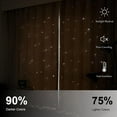 thumbnail image 4 of Bailu 2 Panels Stars Blackout Curtains for Bedroom Girls Kids Baby Window Curtain Double Layer Star Cut Out Aesthetic Living Room Decor Wall Home Decorations Curtain,W52 x L72 Inches,Beige, 4 of 7