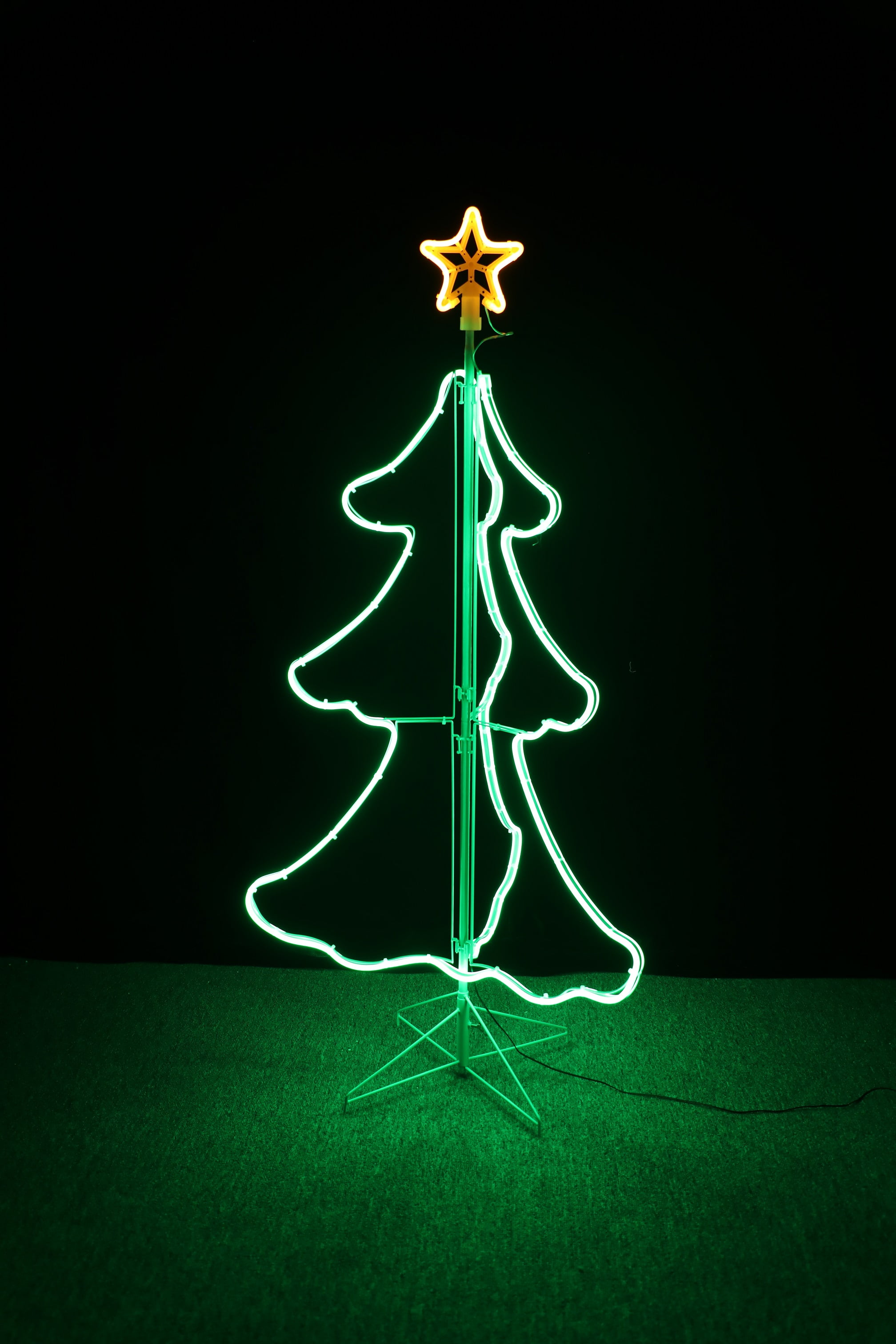 Holiday Time 5ft Green Neon Christmas Tree