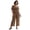 Light Almond Floral, variant on Avenue Women's Plus Size Annabelle Jumpsuit