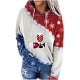 thumbnail image 4 of Sudaderas Navideñas de Cuello Redondo Para Mujer, Blusa de Manga Larga Con Estampado Navideño Informal A La Moda, Jersey de Bolsillo, Sudaderas Con Capucha, Tops Odeerbi  ODB199125, 4 of 5