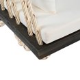 thumbnail image 4 of Hanging Porch Swing Bench with Cushion&Pillows, 10.8Ft Hemp Ropes for Garden,Backyard, Lawn, 4 of 5
