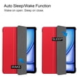 thumbnail image 5 of Case for iPad Air 13 2024, Folio Tri-fold Stand Smart PU Leather / Hard Back Cover with Auto Wake/Sleep Magnetic Ligthweight Slim Fit Drop Protective for iPad Air 13 2024, Red, 5 of 9