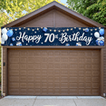 thumbnail image 7 of Blue Decorative Happy 70th Birthday Banner Polyester Material Celebration Party Backdrop for Indoor Decoration Senior Birthday Gift, 7 of 7