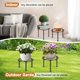 thumbnail image 3 of Soporte para plantas Amaoot, 5 piezas, metal, interior y exterior, negro, 3 of 6