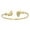Gold Plated, variant on Queen Nefertiti Thin West Indian Bangles .925 Sterling Silver, 1 piece