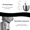 thumbnail image 4 of SeaSpark 3in1 Stand Mixer, Tilt-Head 10-Speed Kitchen Electric Stand Mixer, 5.5 QT Food Mixer with Dough Hook, Beater, Whisk, Silver, 4 of 8