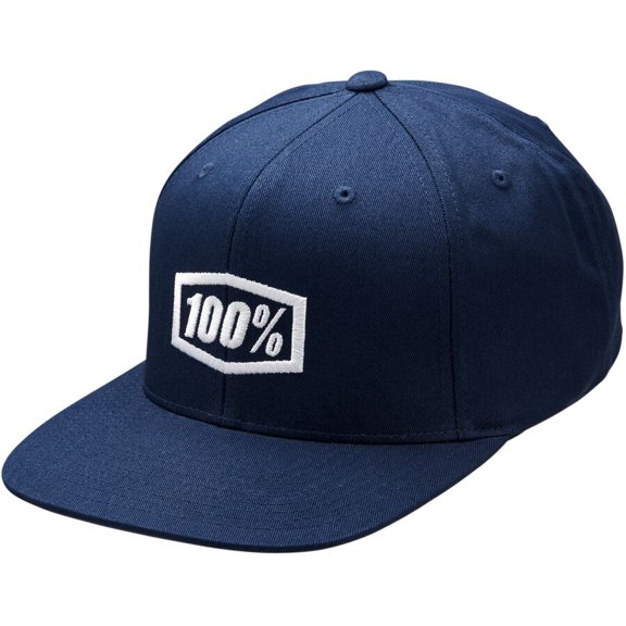 100% Icon Snapback Navy Hat
