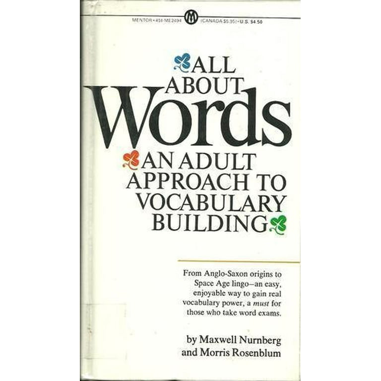 All About Words - An Adult Approach To Vocabulary Building