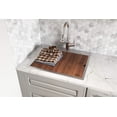 thumbnail image 4 of Ruvati USA RVU6425 22 x 12 in. Drop-in Topmount Laundry Utility Workstation Sink with 16 Gauge Stainless Steel, 4 of 7