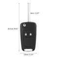thumbnail image 2 of Flip Folding Remote 2 Buttons Car Key Fob Shell Case For Vauxhall Opel Astra Insignia, 2 of 8