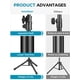 thumbnail image 2 of InnoGear Soporte para micrófono, brazo de trípode, soporte para micrófono de piso, altura ajustable, resistente, con bolsa de transporte, 2 clips para micrófono, adaptador de 3/8" a 5/8" para podcast, 2 of 5