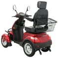 thumbnail image 5 of All Terrain Mobility Scooters for Seniors & Adults 500lbs Capacity - Electric Powered Wheelchair Device - 600W Heavy Duty Medical Mobility Scooter for Travel, Elderly-Full LED Lighting- Red, 5 of 5