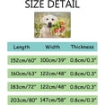 thumbnail image 3 of GZHJMY Soft Rug Large Area Rugs, Dog Sitting with Flowers Comfortable Indoor Carpet, Baby Play Mat for Living Room Bedroom Nursery Decor Floor Mat 63x48inch Carpet Runner, 3 of 6