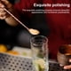 thumbnail image 4 of Kearding Barra de acero inoxidable Cuchara para beber con mango largo Coctelera para mezclar Tenedor para mezclar Cucharas para agitar Café Type3 NO3, 4 of 6