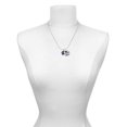 thumbnail image 2 of Delight Jewelry Silver-tone Large Purple Paw - Silvertone Senior Class of 2026 Dome Necklace, 18", 2 of 5
