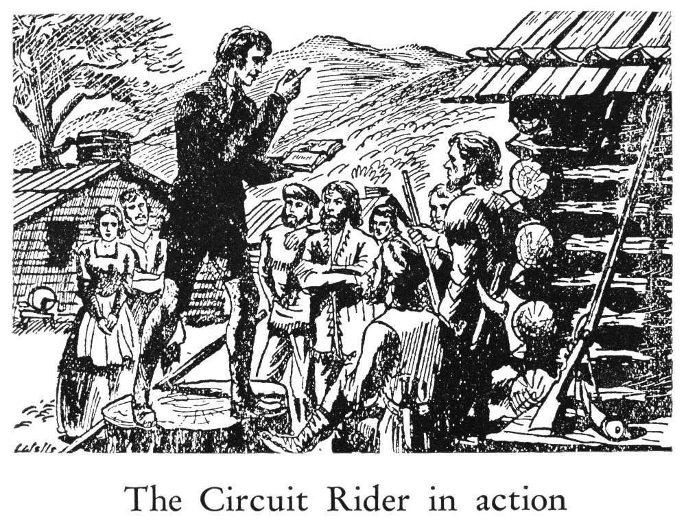 Circuit Rider Na Circuit Rider Preaching To Pioneers In The American