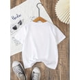 thumbnail image 2 of [Fun Big Sister T-Shirt] Soft & Comfortable Kids' Summer Casual T-Shirt | "Promoted to Big Sister" Fun Print, Pastel Rainbow Colors, Round Neck, Perfect for Girls' Room Deco, 2 of 7